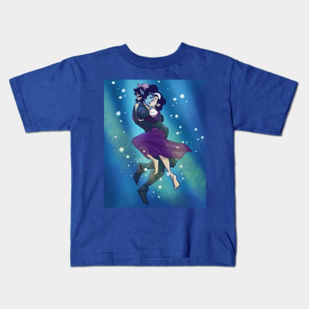 Trollhunters/Shape of Water (Jlaire) Kids T-Shirt by inhonoredglory